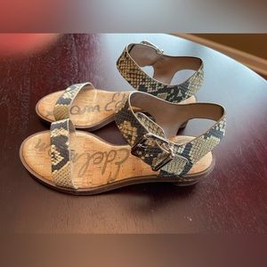 Sam Edelman Snakeskin Sandals Size 9M